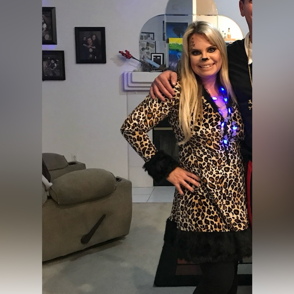 Halloween leopard costume dress